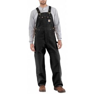 Carhartt Duck Bib Men's Overall - Black Size 32 X 30